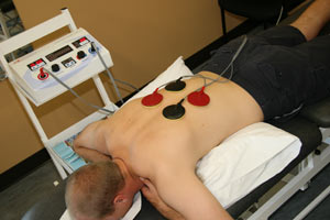 Electric Muscle Stimulation in for Neck or Back Pain